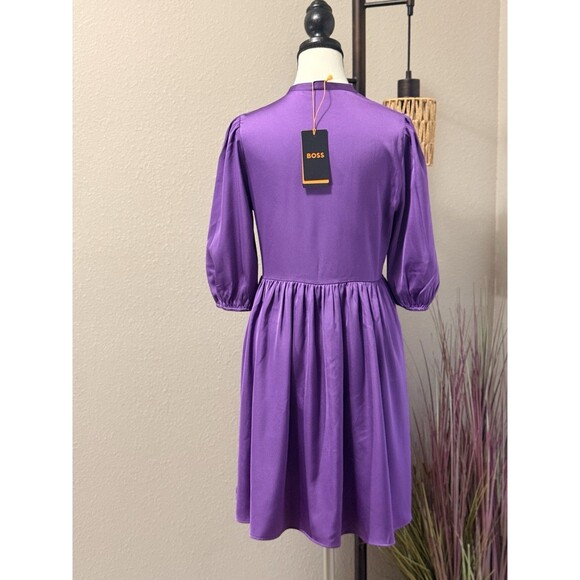 BOSS Women's Purple Hugo Dorena Mini Dress Size XS NWT ($168) - Picture 2 of 5